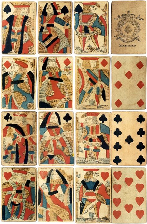 18th Century Playing Cards, Victorian Playing Cards, Antique Playing Cards, Playing Card Crafts, Pattern Cards, Fortune Telling Cards, Playing Cards Art, About History, Playing Cards Design