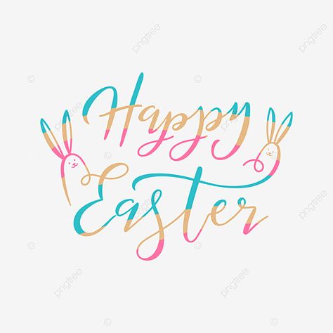 Easter Fonts, Line Png, Easter Festival, Egg Vector, Easter Happy, Easter Backgrounds, Easter Greeting, Easter Greeting Cards, Rabbit Decor