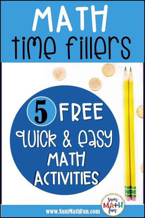 FREE time filler activities for your classroom. No prep! Easy and quick classroom time fillers to keep your students engaged and help with positive classroom behavior. Turn waiting time into learning time! Click the pin to find all the details and download your FREE classroom time fillers printable. #timefiller #classroommanagement #tpt #kindergarten #1stgrade #2ndgrade #3rdgrade #4thgrade #5thgrade Classroom Time Fillers, Time Filler Activities, Free Science Printables, Easy Math Activities, Free Math Printables, Reading Printables, Easy Math, Fun Math Activities, Classroom Freebies