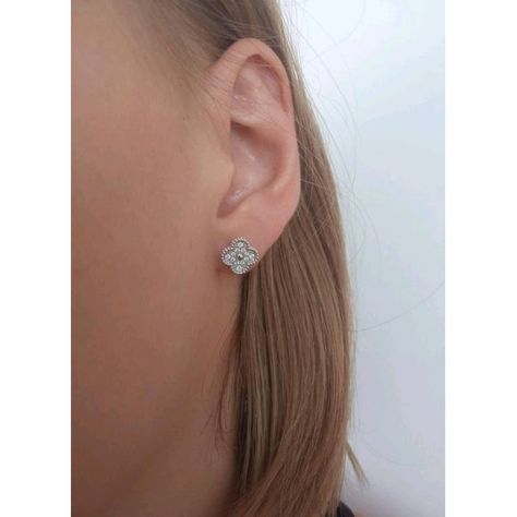 Van Cleef Arpels Sweet Alhambra Earrings, Sweet Alhambra Earrings, Van Cleef Earrings, Earrings Van Cleef, Van Cleef Arpels Earrings, Alhambra Earrings, White Gold Diamond Earrings, Expensive Jewelry, White Gold Earrings