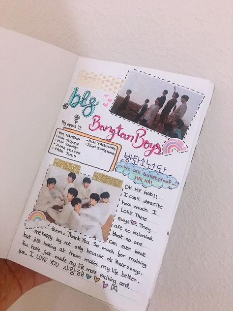 First Page Decoration Ideas For Project, Sketch Book First Page Ideas, Bts Dairy, Bts Doodles, Bts Diary, Bts Kdrama, Bts Diy, Bts Journal, Friends Journal