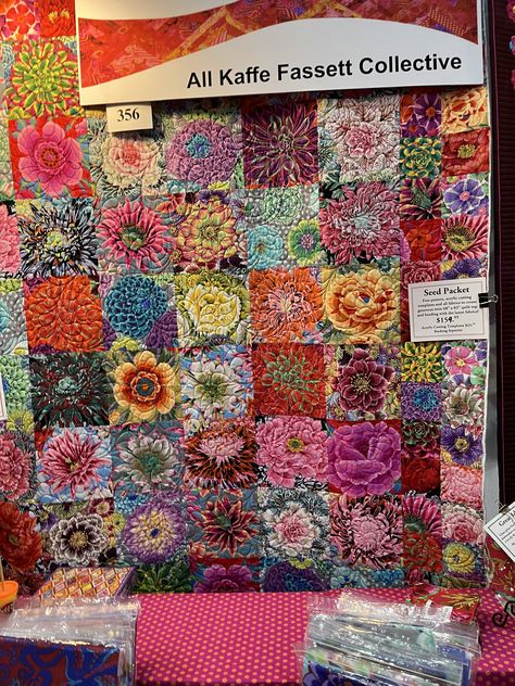 Seed Packet Quilt, Kaffe Fassett Layer Cake Quilt Patterns, Quilt Patterns Using Kaffe Fassett Fabric, Kaffe Fassett Seed Packet Quilt, Kaffe Quilts, Kaffe Fassett Half Square Triangle Quilt, Kaffe Fassett Aboriginal Fabric, Kaffe Fassett Quilts, Kaffe Fassett