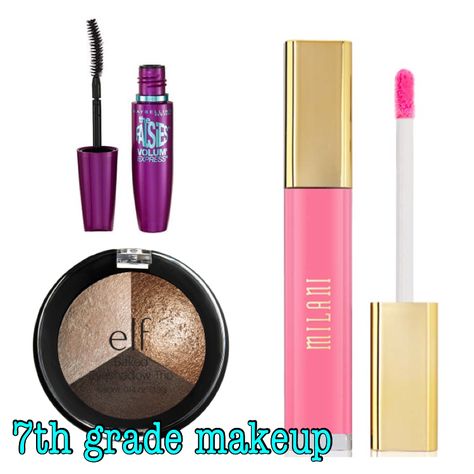 Cute girly makeup for 7th graders like me Makeup For 7th Graders, Cute Girly Makeup, 7th Grade Makeup, Makeup For Girls, Fierce Makeup, Beginner Makeup Kit, Make Up Kits, Natural Makeup Tips, Beginners Makeup