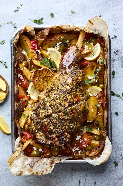 Easter Roast, Greek Lamb Recipes, Leftover Roast Lamb, Leg Of Lamb Recipe, Roast Leg Of Lamb, Lamb Tagine, Lamb Leg Recipes, Greek Lamb, Roasted Lamb