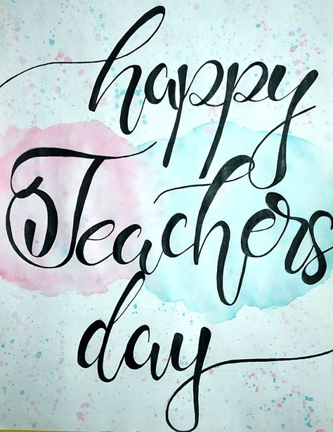 Teachers Day Poster Drawing, World Teachers Day Poster, Teachers Day Calligraphy, Happy Teachers Day Calligraphy, Teacher's Day Card Ideas, World Teachers Day, Happy Teachers Day Card, Teachers Day Poster, World Teacher Day