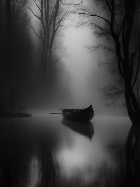 Unveil the mysterious allure of a misty, dark river flowing through a dense forest Experience the eerie and ethereal atmosphere created by the somber shades and thick mist Get lost in the captivating scene of a solitary, weathered rowboat gently bobbing on the surface Feel the weight of foreboding and the damp scent of decaying leaves in the air Dark Atmosphere Aesthetic, Dark River Aesthetic, Misty Forest Aesthetic, Decaying Leaves, Gothic Poetry, Eerie Aesthetic, Good Phone Backgrounds, Dark River, Misty Night