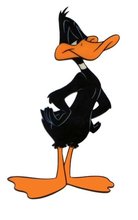 Daffy Duck and Friends Daffy Duck A black, maladjusted mallard, Daffy Duck is a master of indignant outrage and a self-doubting egomaniac. His own worst enemy and the inevitable victim of his own aggressive behavior, Daffy exists only to win - which he almost never does. He's wild, crazy, unpredictable and funny. And with Daffy, it's always "me, me, me." ( affiliate ) Daffy Duck Quotes, Characters From Cartoons, Duck Images, Tattoos Cartoon, Duffy Duck, Duck Quotes, Rabbit Season, Aggressive Behavior, Duck Season