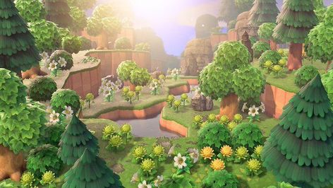 Acnh Cottagecore, Forest Core, Animal Crossing Guide, Animal Crossing Wild World, Island Theme, Acnh Ideas, Acnh Inspo, Island Decor, New Animal Crossing