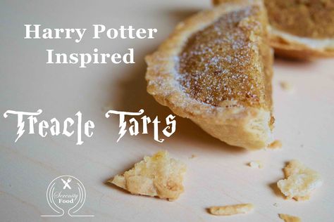 Serenity Food: Harry Potter-Inspired Treacle Tart. Take a trip to Hogwarts with this recipe for Harry's favorite dessert! Hogwarts Desserts, Harry Potter Marathon, Harry Potter Day, Treacle Tart, British Desserts, The Great Hall, Best Pie, Tart Shells, Shortbread Crust