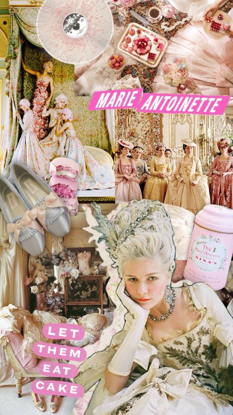 #aesthetic #wallpaper #collage #marieantoinette #sofiacoppola #movie #vintage Marie Antoinette Movie, Aesthetic Wallpaper Collage, Wallpaper Collage, 19th Birthday, Sofia Coppola, Marie Antoinette, Let Them Eat Cake, Pink Aesthetic, Eat Cake