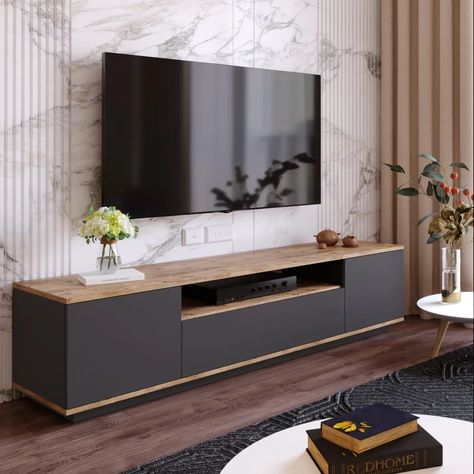 Tv Rack Design, Tv Stand Decor Living Room, Tv Stand Decor Ideas, Home Tv Stand, Modern Tv Room, Tv Rack, Tv Unit Decor, Tv Stand Designs, Tv Stand Decor