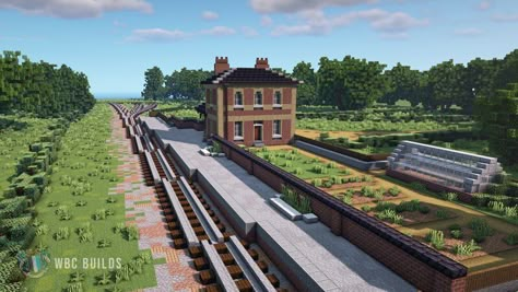 Minecraft Maps | Planet Minecraft Community Minecraft Train Station Ideas, Minecraft Railway Station, Train Station Minecraft, Minecraft Railway Ideas, Minecraft Railway, Minecraft Train Station, Small Train Station, Victorian Train Station, Minecraft Train