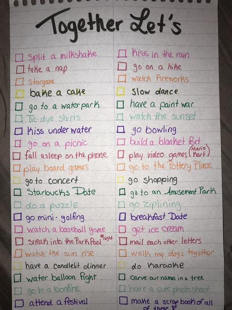 List of Cute Summer Dates/ Ideas Date Night List, Date Ideas Out, Cute Simple Dates Ideas, Good Dates Ideas, Easy Dates Ideas, Things To Do Couples Date Ideas, Cute Little Date Ideas, Ideas To Hangout With Boyfriend, Cute Things To Gift Your Girlfriend