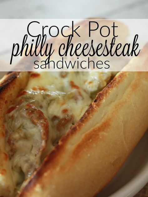 Meals To Cook For A Large Group, Chuck Roast Philly Cheese Steak Crock Pot, Slow Cooker Philly Cheese Steak, Philly Cheese Steak Crock Pot, Philly Cheese Steaks, Cheesesteak Sandwiches, Cheese Steaks, Steak Sandwiches, Cheesesteak Recipe