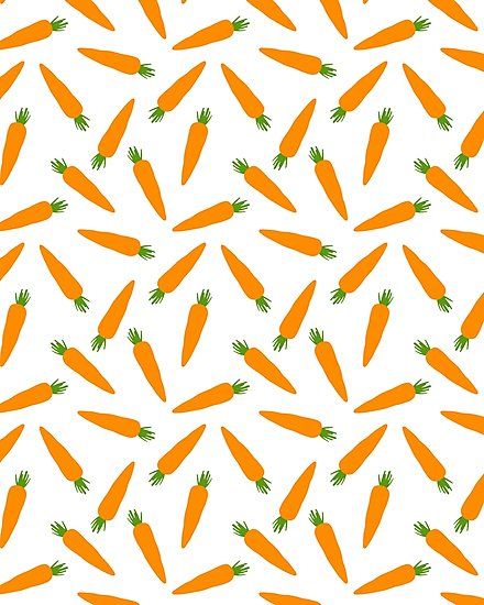 Carrots are not only good for bunnies, but also for humans. Eat it raw, cook it or put it into the juicer. Carrots taste good and are healthy. Eat your carrots kids, and wear you carrots adults! • Millions of unique designs by independent artists. Find your thing. Food Pattern, Easter Backgrounds, Easter Wallpaper, Vintage Flowers Wallpaper, Veggie Food, Food Patterns, Ideas Food, Food Wallpaper, Wallpaper Pattern