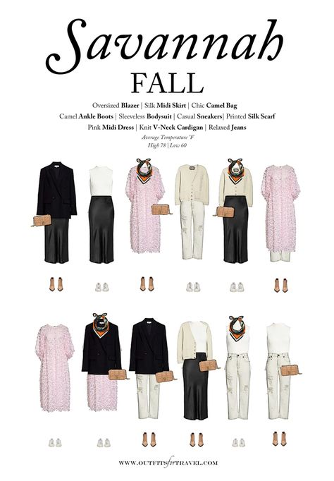 Seasonal Guide: 10 pieces you need to pack for Savannah in the fall. See our Savannah fall packing list for what to wear to Savannah, Georgia in the fall of 2020. This content uses affiliate links. Savannah Capsule Travel Wardrobe for September, October and November. Fall outfits 2020. What To Wear In Savannah Georgia In October, How To Dress For Savannah Georgia, Savannah Ga Outfits Fall, Packing For Savannah Georgia, What To Wear In Savannah Ga, Savannah Packing List, What To Wear In Savannah Ga Winter, Georgia Fall Outfits, What To Wear In Savannah In The Fall