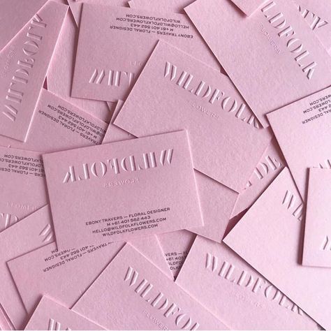 Beautiful minimalism with a blind emboss on Colorplan Candy Pink and Indigo black on the back Blind Emboss, Colorplan Paper, Name Card Design, Business Card Inspiration, Stationary Design, Candy Pink, Visiting Cards, Corporate Design, Brand Identity Design