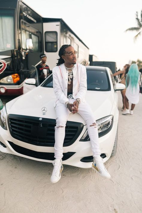 Men’s Fashion Flash: Quavo, Offset, and Takeoff of the Migos Wear Rochambeau, Gucci, and Raf Simons for New Music Video with Sean Paul Migos Fashion, Migos Quavo, Mode Hip Hop, Lil Pump, Rap Artists, Young Thug, Hip Hop Music, New Music, Rappers