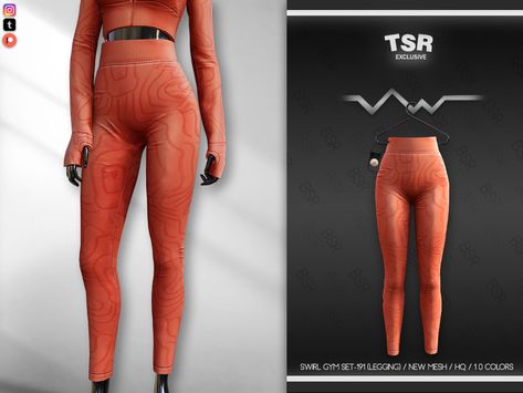 The Sims Resource - SWIRL GYM SET-191 (LEGGING) BD636 Sims 4 Workout Clothes, Sims 4 Cc Gym Clothes, Sims 4 Cc Workout Clothes, Sims 4 Cc Sportswear, Sims 4 Gym Cc, Clothing Cc Sims 4, Sims4cc Clothes, Black Simmer, Sims 4 Stories