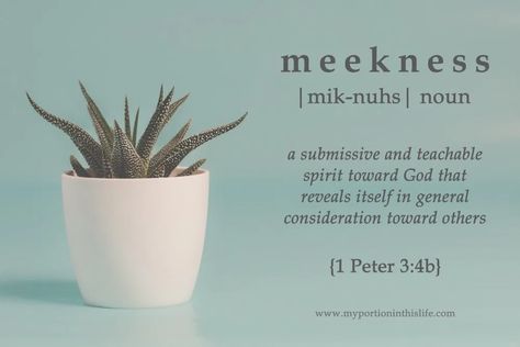 Meekness Bible, Fruit If The Spirit, Meekness Quotes, Inspirational Definitions, Bible Definitions, Christlike Attributes, Free Sermons, Bible Dictionary, Fruits Of The Spirit