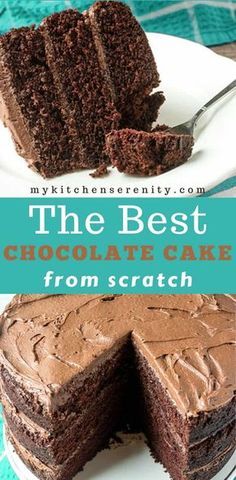 Homemade Choc Cake Recipe, Chocake Cake Recipes Easy, Chocolate Cake Recipe From Scratch, Chocolate Buttercream Frosting Easy, Homemade Chocolate Buttercream Frosting, The Best Chocolate Cake Recipe, Chocolate Layer Cake Recipe, Best Birthday Cake Recipe, Sunday Dessert