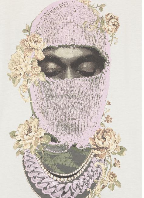 Ih Nom Uh Nit, Color Mask, Roses Print, Cotton Hoodie, Rose Print, Logo Print, Nom Nom, Contrasting Colors, Colorful Prints