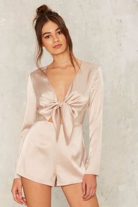 Sleek and you shall find. Satin Romper, Party Rompers, Silk Romper, Rompers Womens Jumpsuit, Plus Size Romper, White Bodycon, Bodycon Jumpsuit, Short Sleeve Jumpsuits, Romper Outfit