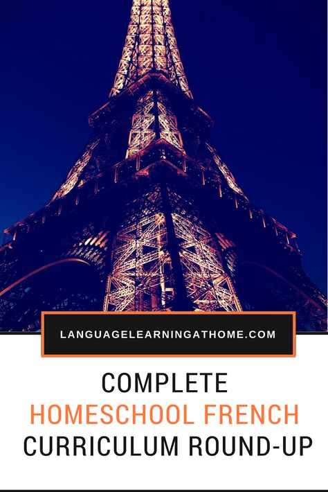 Want to know your options for studying French in your homeschool? I've got a round-up of French curricula that will help you choose one to fit your child's age, learning style, AND your homeschool philosophy. Studying French, Homeschool Foreign Language, Learn French Fast, Learn French Beginner, Study French, Learning At Home, French For Beginners, French Learning, Learning Style