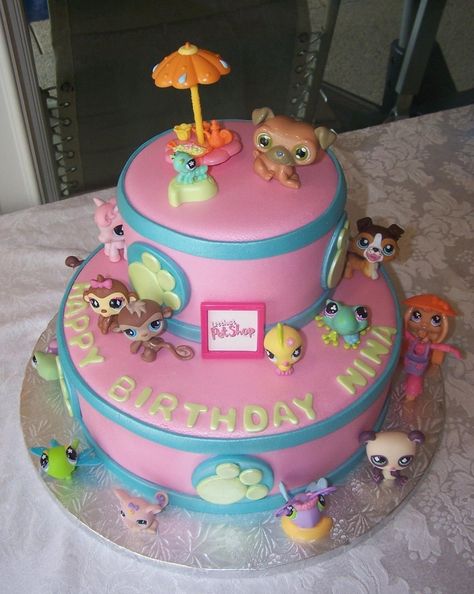 THE LITTLEST PET SHOP — Children's Birthday Cakes Littlest Pet Shop Birthday Party, Pet Shop Birthday Party, Lps Cakes, Cinderella Cake, Different Cakes, Childrens Birthday Cakes, Cake Designs Birthday, Unicorn Cake, Birthday Cake Kids