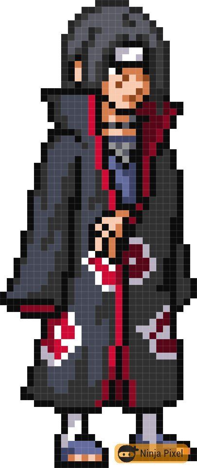 Pixel Art Pattern, Popular Anime, Blade Runner, Itachi Uchiha, Art Anime, Pixel Art, Minecraft, Naruto, Anime