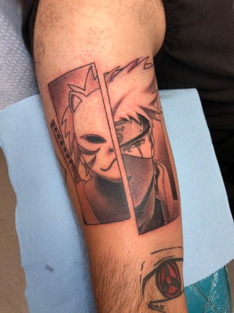 Kakashi tatoo #naruto #animenaruto #tattoo Kakashi Anbu Tattoo, Anbu Tattoo, Kakashi Tattoo, Kakashi Anbu, Naruto Tattoo, Face Tattoos, Leg Sleeves, Face Tattoo, Anime Naruto