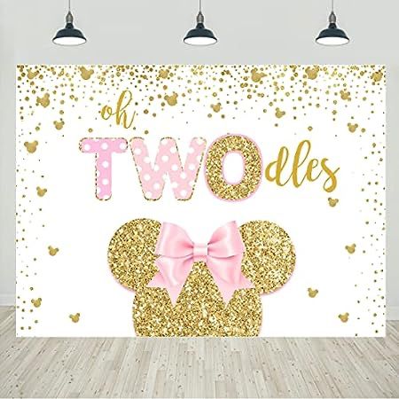 My Twodles Amazon Storefront Oh Twodles Backdrop, Pastel Minnie Mouse Party, Oh Twodles Birthday Girl Decorations, Oh Twoodles Girl Birthday, Twoodles Birthday Party Girl, Oh Twodles Birthday Girl, 2nd Birthday Backdrop, 2nd Birthday Party Decorations, Cake Table Decor