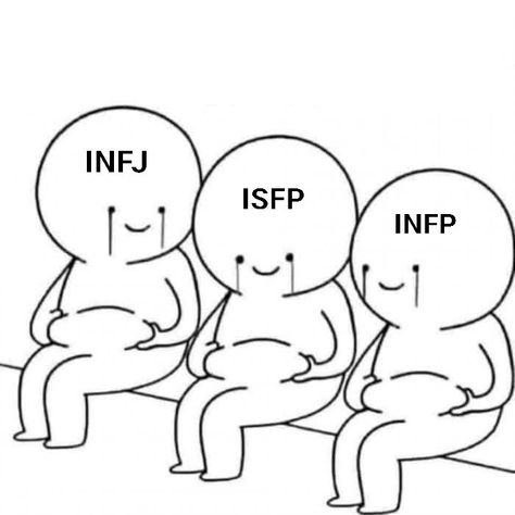 #Infp #INFP #INFJ #infj #ISFP #isfp #mbti #meme Isfp Memes Funny, Isfp And Infj, Isfp X Infj, Isfp X Infp, Infp Love, Isfp Core, Isfp Memes, Mbti Family, Isfp Infp