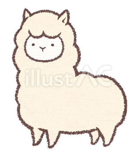 Alpaca Illustration, Alpaca Drawing, Animals Reference, Alpaca Stuffed Animal, Free For Commercial Use, Drawing Inspo, Free Vectors, Free Png, Free Images