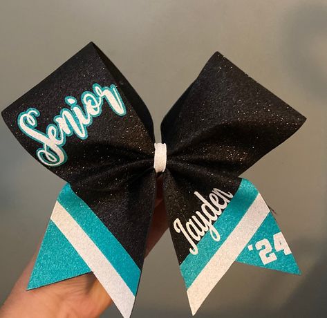 Cheer Sash, Cheer Bows Diy, Softball Hair Bows, Cheer And Dance, Cute Cheer Bows, Sideline Cheer, Dance Bows, Cheer Team Gifts, Cheerleading Bow