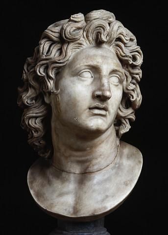 Alexander the Great, depicting expressions of Alexander though in reality he may not have looked this way. a flatteed depiction but the expression shows a man a restless spirit, shown through raided eyebrows and lively expression. emotion depicts character Fortes Fortuna Adiuvat, Kartu Remi, The Great, Greek History, Art Ancien, Roman Art, Alexander The Great, Greek Art, Ancient Rome