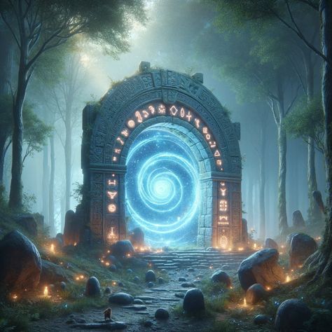 Magic Portal Fantasy Art, Portal Drawing Magic, Fantasy Portal Art, Magic Portal Art, Magic Portal Aesthetic, Portal Fantasy Art, Portal Rpg, Time Travel Portal, Portal Gateway