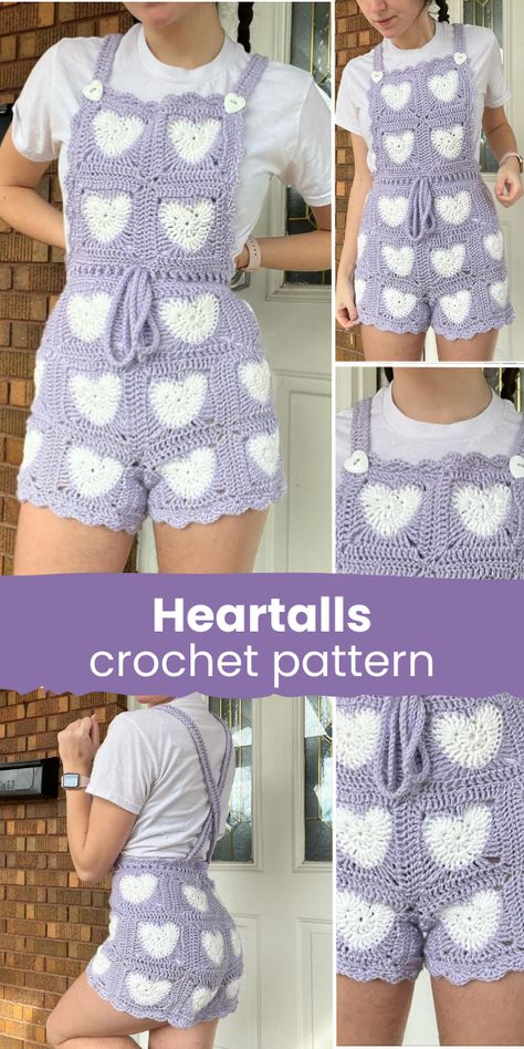 Perfect Crochets Tops for Every Wardrobe" https://youtu.be/mK6kv66_Irw?si=hmhYNEHXyKgWD88h Crochet Overalls, Wool And The Gang, Crochet Pants, Vest Pattern, Patchwork Patterns, Diy Crochet Projects, How To Make Shorts, Half Double Crochet, Easy Crochet Patterns