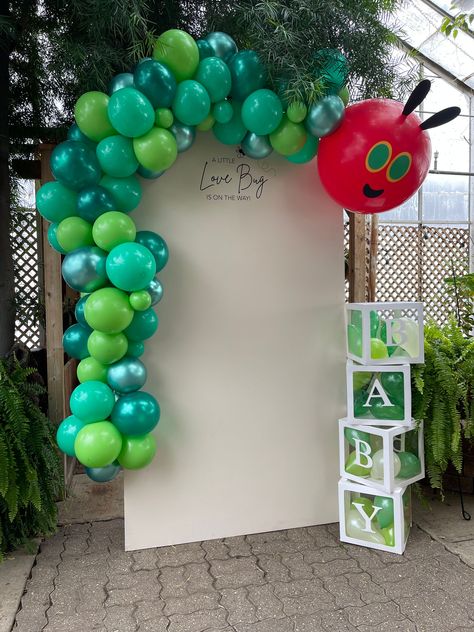 The Hungry Hungry Caterpillar Balloon Garland: A colorful, whimsical way to celebrate any little one’s special day! Inspired by the classic tale, this garland is full of playful charm, featuring vibrant balloons that’ll make your party crawl with fun! 🐛🎈🌈 Hungry Caterpillar Balloon Arch, Hungry Caterpillar Aesthetic, Caterpillar Balloon Arch, Caterpillar Aesthetic, One Hungry Caterpillar, Hungry Hungry Caterpillar, The Hungry Caterpillar, Custom Balloons, Balloon Design