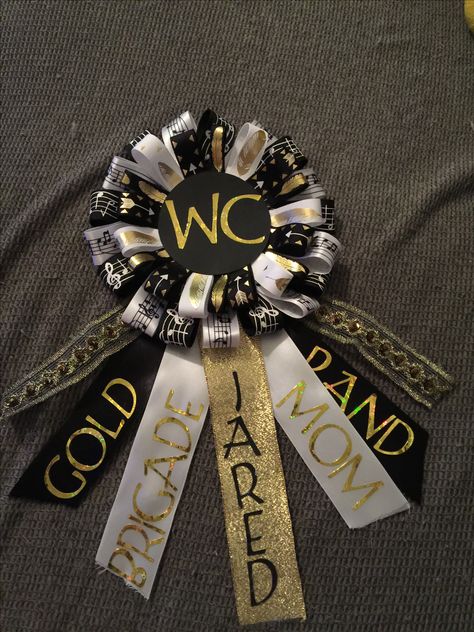 Band Pins, Ribbon Pin, Band Mom, Fundraising Ideas, Marching Band, Crafting Ideas, Senior Year, Ribbon, Band