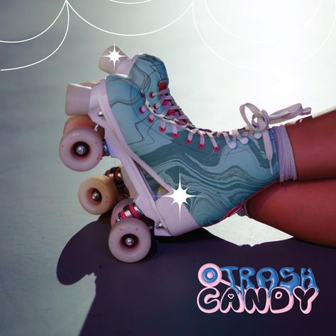 🍬Trash Candy🍬 ✨Trash Candy is a roller skate shop specializing in custom skates and gear for passionate skaters! Their ethically-made… | Instagram Customized Roller Skates, Custom Skates, Skate Aesthetic, Skating Aesthetic, Roller Skaters, Skater Aesthetic, Heck Yeah, 80s Aesthetic, Web Design Studio