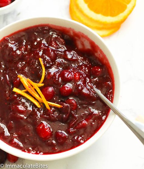 Cranberry Sauce #homemade #thanksgiving #recipes #withorangejuice #easyrecipe #dessertrecipes Instant Pot Cranberry Sauce, Peanut Butter Balls Easy, Fresh Cranberry Sauce, Easy Holiday Side Dishes, Chow Recipe, Cranberry Orange Sauce, Peanut Butter Balls Recipe, Thanksgiving Side Dishes Easy, Puppy Chow Recipes