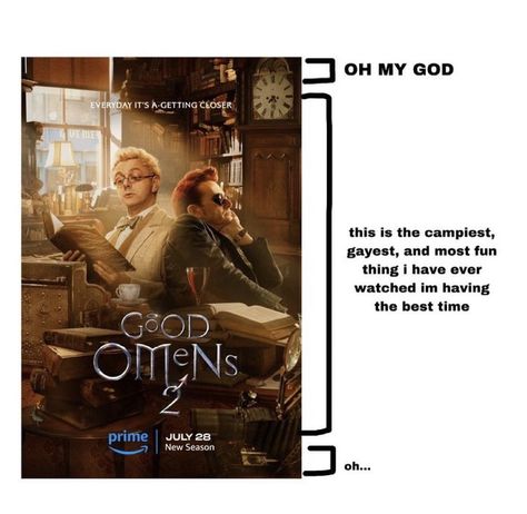 Good Omens 2, I Forgive You, Good Omens Book, Ineffable Husbands, Ange Demon, Terry Pratchett, Good Omens, Michael Sheen, Neil Gaiman