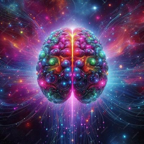 Premium Photo | Cosmic Consciousness A Vibrant Brain in a Universe of Thought Brain Universe, Cosmic Consciousness, Atonement, Son Of God, Premium Photo, Consciousness, Graphic Resources, Brain, Universe