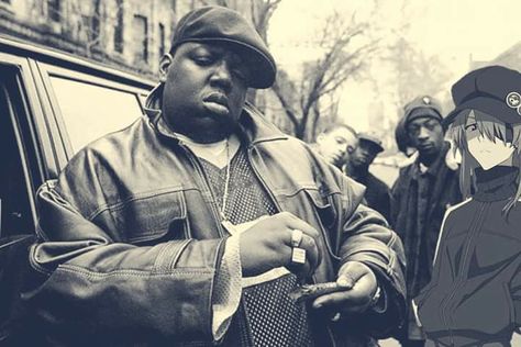 #asuka #biggue #animexrap Rap Us, Suge Knight, Arte Do Hip Hop, Dj Premier, Arte Hip Hop, Hip Hop Quotes, Ville New York, Ny Style, Biggie Smalls