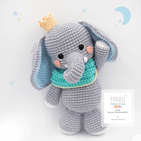 Crochet Elephant Pattern, Double Crochet Decrease, St Valentine, Crochet Decrease, Amigurumi Elephant, Crochet Elephant, Baby Kit, Elephant Pattern, Crochet Animal Patterns