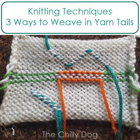 Decreasing Stitches Knitting, How To Weave In Ends As You Knit, Weave In Ends Knitting, How To Pick Up A Dropped Stitch In Knitting, Short Tail Cast On Knitting, How To Fix A Dropped Stitch In Knitting, Knit Techniques, Duplicate Stitch, Knitting Hacks