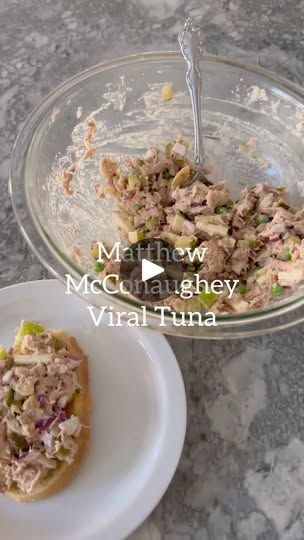 Matthew Mcconaughey Tuna Salad Recipe, Mathew Mcconaughy Tuna Salad, Mathew Maconohay Tuna Salad, Matthew Mcconaughey Tuna Salad, Jalapeño Chips, Jalapeno Chips, Apple Cider Vinegar Lemon, Tuna Salad Recipe, Healthy Sandwiches