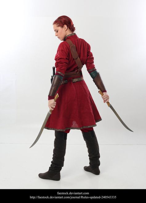 Alanna 41 by faestock Archery Costume, Female Armour, Holding Spear, Medieval Tunic, Leather Armour, Fantasy Garb, Medieval Clothes, Action Pose Reference, Dnd Ideas