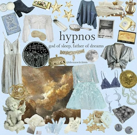 Children Of Hypnos, Hypnos Aesthetic, Sleep Core, Hypnos Cabin, God Of Sleep, Yellow Notebook, Camp Half Blood Cabins, Greek Pantheon, Greek Mythology Gods